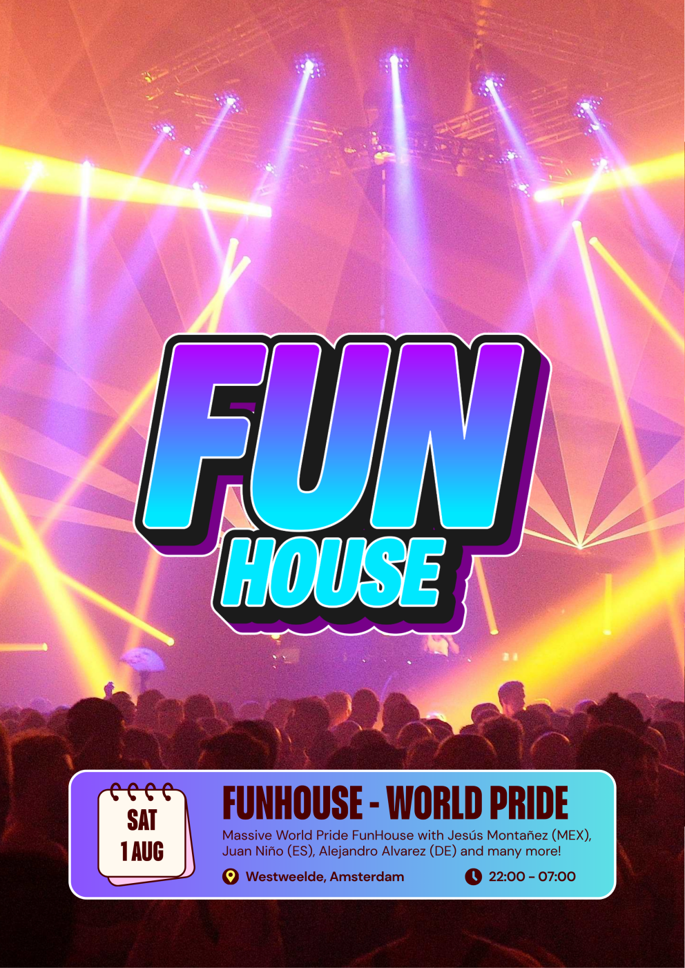 World Pride - 2026 - FunHouse The World Pride - Saturday Edition